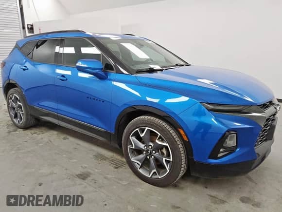 2020 Chevrolet Blazer RS z VIN 3GNKBERS1LS621224, wystawiony jako Copart lot #71651415 z przebiegiem 256 525 mil mil oraz Czysty tytuł • Clean title. Historia ofert i sprzedaży dostępna na DreamBid. Obrazek 4.