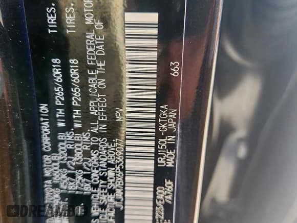 ✅ 2023 Lexus GX 460 Premium • VIN: JTJAM7BX6P5369077 • Lot: 80643125. Wystawiony na Copart z przebiegiem 25 282 mil. Bezpłatny archiwum sprzedaży aukcyjnych z USA i szczegółowy raport historii pojazdu na DreamBid. Zdjęcie 13.