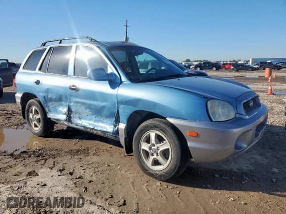 2004 Hyundai Santa Fe with VIN KM8SB12B64U826594, listed as a Copart auction lot 90612545 with 101,208 mi miles and Salvage title. Bid and sale history available at DreamBid. Image 4.