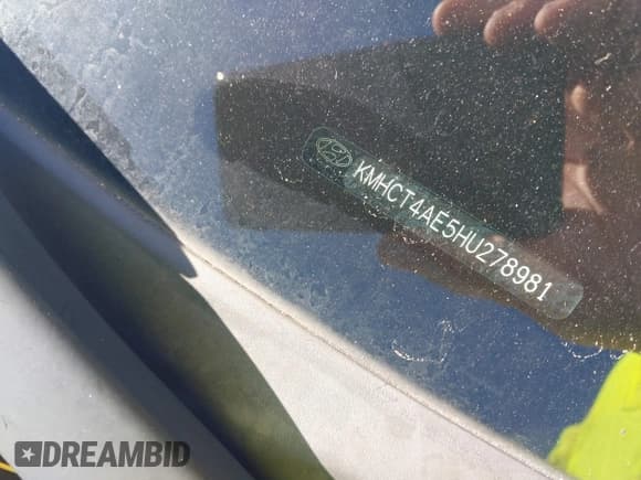 ✅ 2017 Hyundai Accent SE • VIN: KMHCT4AE5HU278981 • Lot: 43430286. Wystawiony na IAAI z przebiegiem 68 382 mil. Bezpłatny archiwum sprzedaży aukcyjnych z USA i szczegółowy raport historii pojazdu na DreamBid. Zdjęcie 9.