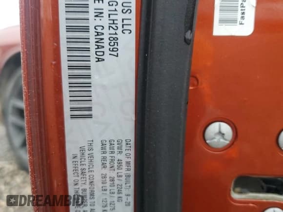 ✅ 2020 Dodge Challenger SXT • VIN: 2C3CDZAG1LH218597 • Lot: 69833764. Wystawiony na Copart z przebiegiem 69 168 mil. Bezpłatny archiwum sprzedaży aukcyjnych z USA i szczegółowy raport historii pojazdu na DreamBid. Zdjęcie 14.