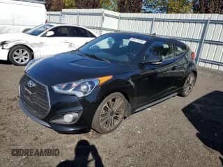 2016 Hyundai Veloster Turbo with VIN KMHTC6AE2GU302101, listed as a Copart auction lot 85471015 with 61,638 mi miles and Salvage title. Bid and sale history available at DreamBid. Image 1.