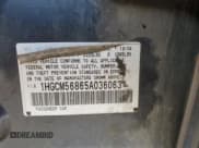 ✅ 2005 Honda Accord EX-L • VIN: 1HGCM56865A036063 • Lot: 81807535. Wystawiony na Copart z przebiegiem 247 129 mil. Bezpłatny archiwum sprzedaży aukcyjnych z USA i szczegółowy raport historii pojazdu na DreamBid. Zdjęcie 12.