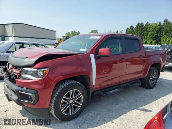 ✅ 2021 Chevrolet Colorado 4WD LT • VIN: 1GCGTCEN8M1139904 • Lot: 59256855. Listed on Copart with 104,869 mi. Free auction sales archive from the USA and detailed vehicle history report at DreamBid. Image 1.