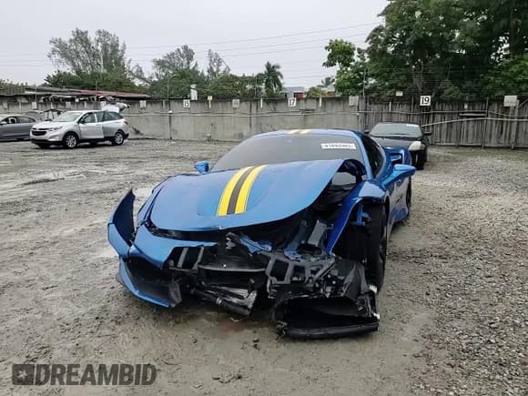 ✅ 2021 Ferrari F8 • VIN: ZFF92LLA9M0264378 • Lot: 41893505. Listed on Copart with 3,141 mi. Free auction sales archive from the USA and detailed vehicle history report at DreamBid. Image 11.