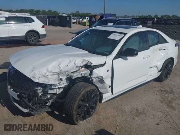 ✅ 2023 Cadillac CT4 Sport • VIN: 1G6DC5RKXP0120606 • Lot: 42582305. Listed on IAAI with 18,802 mi. Free auction sales archive from the USA and detailed vehicle history report at DreamBid. Image 2.