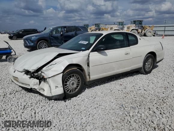 ✅ 2001 Chevrolet Monte Carlo LS • VIN: 2G1WW12E319288006 • Lot: 89816335. Listed on Copart with Not provided. Free auction sales archive from the USA and detailed vehicle history report at DreamBid. Image 1.