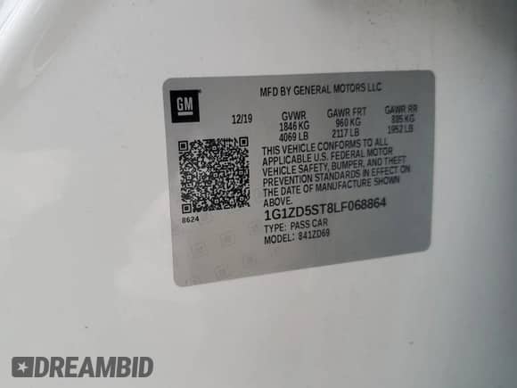 2020 Chevrolet Malibu LT с VIN 1G1ZD5ST8LF068864, выставлен на аукционе Copart как лот 80365625 с пробегом 125 731 миль миль и Списание • Salvage title. История ставок и продаж доступна на DreamBid. Изображение 12.