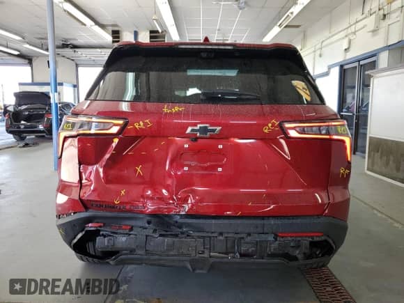 2025 Chevrolet Equinox AWD LT with VIN 3GNAXPEG2SL168993, listed as a Copart auction lot 84599575 with 8,858 mi miles and Salvage title. Bid and sale history available at DreamBid. Image 6.