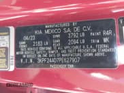 ✅ 2023 Kia Forte LXS • VIN: 3KPF24AD7PE627907 • Lot: 43326356. Wystawiony na IAAI z przebiegiem 58 255 mil. Bezpłatny archiwum sprzedaży aukcyjnych z USA i szczegółowy raport historii pojazdu na DreamBid. Zdjęcie 9.