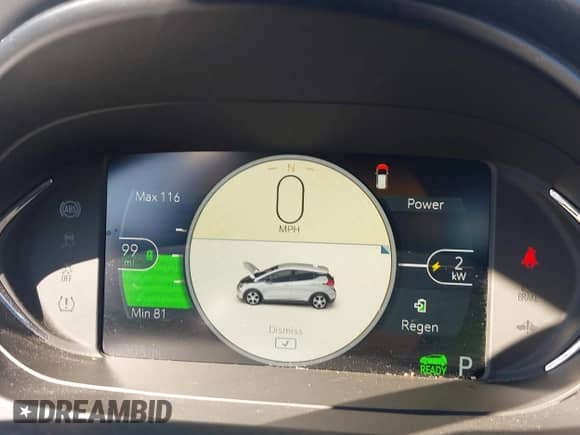 2019 Chevrolet Bolt EV LT с VIN 1G1FY6S05K4103423, выставлен на аукционе IAAI как лот 43565971 с пробегом 63 308 миль миль и . История ставок и продаж доступна на DreamBid. Изображение 7.