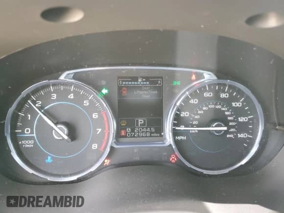 2018 Subaru Forester Limited with VIN JF2SJAJC6JH501712, listed as a Copart auction lot 55933025 with 72,968 mi miles and Salvage title. Bid and sale history available at DreamBid. Image 9.