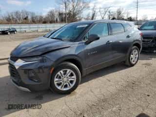 2021 Chevrolet Blazer LT with VIN 3GNKBBRA3MS577654, listed as a Copart auction lot 81276443 with 25,402 mi miles and . Bid and sale history available at DreamBid. Image 1.