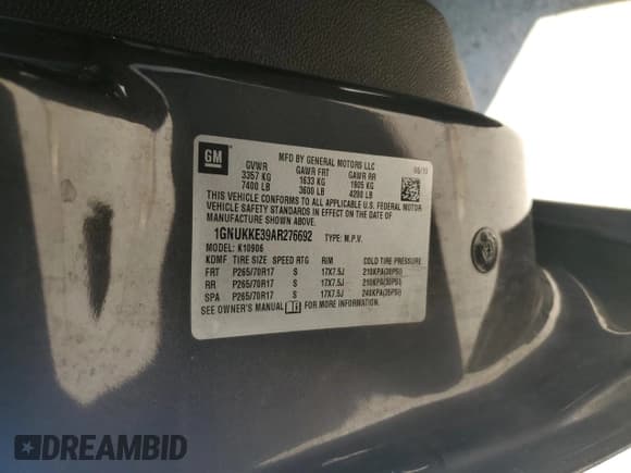 ✅ 2010 Chevrolet Suburban LTZ • VIN: 1GNUKKE39AR276692 • Lot: 75541044. Wystawiony na Copart z przebiegiem 175 889 mil. Bezpłatny archiwum sprzedaży aukcyjnych z USA i szczegółowy raport historii pojazdu na DreamBid. Zdjęcie 13.