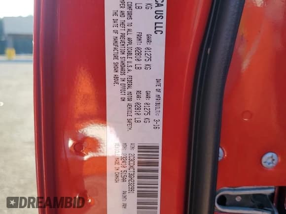 ✅ 2016 Dodge Charger R/T • VIN: 2C3CDXCT3GH232991 • Lot: 87261855. Listed on Copart with 235,816 mi. Free auction sales archive from the USA and detailed vehicle history report at DreamBid. Image 13.