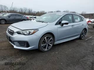 2021 Subaru Impreza Special Sports z VIN 4S3GTAM69M3700744, wystawiony jako Copart lot #44812335 z przebiegiem 40 405 mil mil oraz Szkoda całkowita • Salvage title. Historia ofert i sprzedaży dostępna na DreamBid. Obrazek 1.