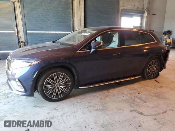 ✅ 2023 Mercedes-Benz EQS 450 • VIN: 4JGDM2EB1PA028319 • Lot: 67845955. Listed on Copart with 22,821 mi. Free auction sales archive from the USA and detailed vehicle history report at DreamBid. Image 1.