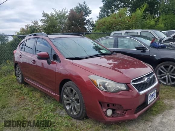 ✅ 2016 Subaru Impreza Special Sports Premium • VIN: JF1GPAP64GH284700 • Lot: 80935235. Listed on Copart with 112,085 mi. Free auction sales archive from the USA and detailed vehicle history report at DreamBid. Image 1.