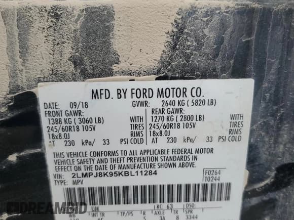 ✅ 2019 Lincoln Nautilus Select • VIN: 2LMPJ8K95KBL11284 • Lot: 58667565. Wystawiony na Copart z przebiegiem Nie podano. Bezpłatny archiwum sprzedaży aukcyjnych z USA i szczegółowy raport historii pojazdu na DreamBid. Zdjęcie 13.