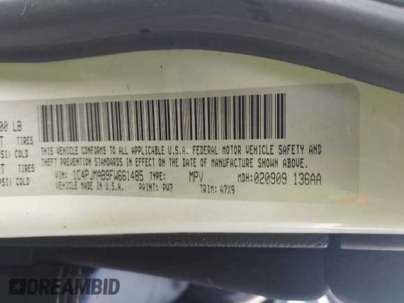 ✅ 2015 Jeep Cherokee Sport • VIN: 1C4PJMAB9FW661485 • Lot: 43363750. Wystawiony na IAAI z przebiegiem 172 584 mil. Bezpłatny archiwum sprzedaży aukcyjnych z USA i szczegółowy raport historii pojazdu na DreamBid. Zdjęcie 9.