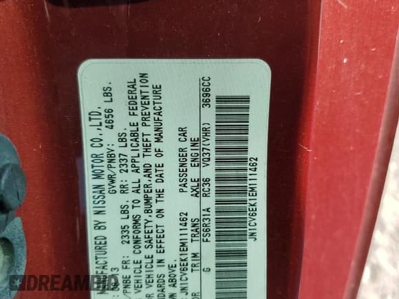 ✅ 2014 Infiniti Q60 Journey • VIN: JN1CV6EK1EM111462 • Лот: 81038535. Опубликован ранее на Copart с пробегом 144 314 миль. Бесплатный доступ к архиву аукционных продаж из США и подробный отчёт об истории автомобиля на DreamBid. Изображение 12.