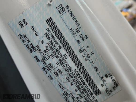 ✅ 2009 Ford Econoline Passenger XL • VIN: 1FBNE31L49DA60620 • Lot: 92361615. Listed on Copart with 83,363 mi. Free auction sales archive from the USA and detailed vehicle history report at DreamBid. Image 13.