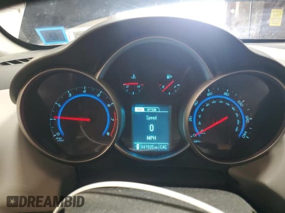 ✅ 2016 Chevrolet Cruze LS • VIN: 1G1PB5SGXG7221728 • Lot: 53065405. Listed on Copart with 47,605 mi. Free auction sales archive from the USA and detailed vehicle history report at DreamBid. Image 9.