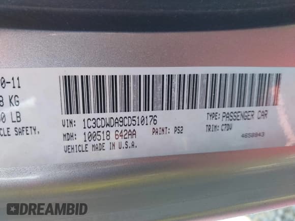 ✅ 2012 Dodge Caliber SXT • VIN: 1C3CDWDA9CD510176 • Lot: 43656594. Wystawiony na IAAI z przebiegiem 118 043 mil. Bezpłatny archiwum sprzedaży aukcyjnych z USA i szczegółowy raport historii pojazdu na DreamBid. Zdjęcie 9.