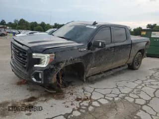 ✅ 2021 GMC Sierra 1500 AT4 • VIN: 3GTP9EED0MG400235 • Лот: 67045735. Опубликован ранее на Copart с пробегом 81 970 миль. Бесплатный доступ к архиву аукционных продаж из США и подробный отчёт об истории автомобиля на DreamBid. Изображение 1.