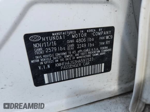 ✅ 2017 Hyundai Azera Limited • VIN: KMHFH4JG3HA591531 • Lot: 85139655. Wystawiony na Copart z przebiegiem 147 093 mil. Bezpłatny archiwum sprzedaży aukcyjnych z USA i szczegółowy raport historii pojazdu na DreamBid. Zdjęcie 13.