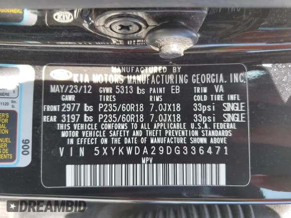 ✅ 2013 Kia Sorento SX • VIN: 5XYKWDA29DG336471 • Лот: 54767745. Опубликован ранее на Copart с пробегом 181 226 миль. Бесплатный доступ к архиву аукционных продаж из США и подробный отчёт об истории автомобиля на DreamBid. Изображение 12.