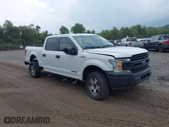 ✅ 2018 Ford F-150 XL • VIN: 1FTFW1E18JFD71180 • Lot: 43229345. Listed on IAAI with 186,320 mi. Free auction sales archive from the USA and detailed vehicle history report at DreamBid. Image 1.