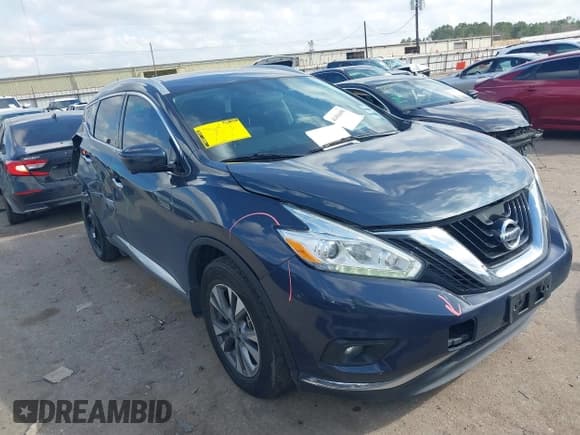 ✅ 2017 Nissan Murano Platinum • VIN: 5N1AZ2MG1HN188356 • Lot: 41494490. Listed on IAAI with 71,200 mi. Free auction sales archive from the USA and detailed vehicle history report at DreamBid. Image 1.