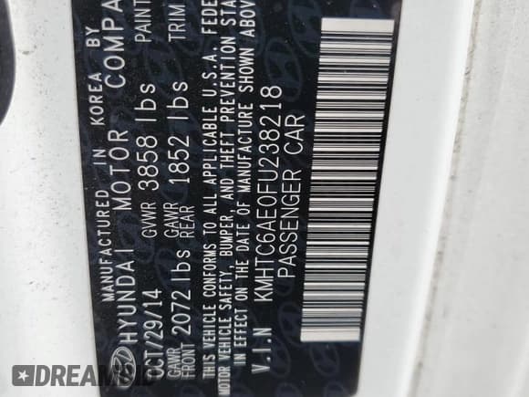 ✅ 2015 Hyundai Veloster Turbo • VIN: KMHTC6AE0FU238218 • Lot: 78644644. Wystawiony na Copart z przebiegiem 66 484 mil. Bezpłatny archiwum sprzedaży aukcyjnych z USA i szczegółowy raport historii pojazdu na DreamBid. Zdjęcie 12.