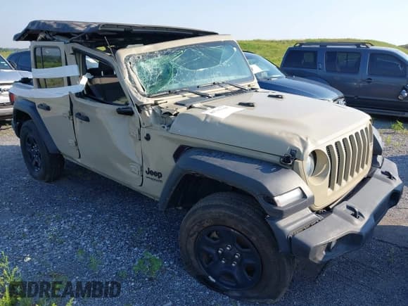 ✅ 2022 Jeep Wrangler Unlimited Sport S • VIN: 1C4HJXDG4NW277416 • Lot: 41785144. Listed on IAAI with 22,811 mi. Free auction sales archive from the USA and detailed vehicle history report at DreamBid. Image 1.