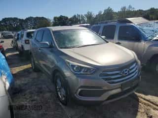 2018 Hyundai Santa Fe 2.4L z VIN 5XYZT3LB7JG559148, wystawiony jako Copart lot #84760925 z przebiegiem 147 179 mil mil oraz Czysty tytuł • Clean title. Historia ofert i sprzedaży dostępna na DreamBid. Obrazek 4.