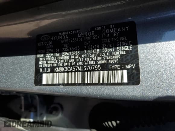 ✅ 2021 Hyundai Kona Limited • VIN: KM8K3CA57MU670795 • Лот: 42764684. Опубликован ранее на Copart с пробегом 22 096 миль. Бесплатный доступ к архиву аукционных продаж из США и подробный отчёт об истории автомобиля на DreamBid. Изображение 15.