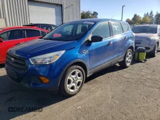 ✅ 2017 Ford Escape S • VIN: 1FMCU0F79HUD54539 • Lot: 86260025. Listed on Copart with 90,671 mi. Free auction sales archive from the USA and detailed vehicle history report at DreamBid. Image 1.