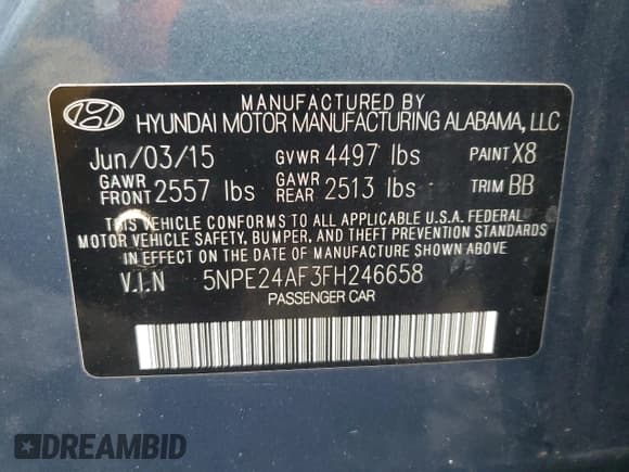 ✅ 2015 Hyundai Sonata SE • VIN: 5NPE24AF3FH246658 • Лот: 86338725. Опубликован ранее на Copart с пробегом 119 462 миль. Бесплатный доступ к архиву аукционных продаж из США и подробный отчёт об истории автомобиля на DreamBid. Изображение 12.