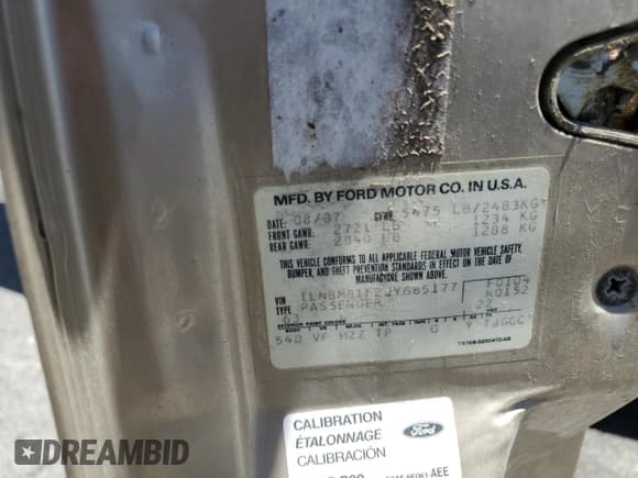 ✅ 1988 Lincoln Town Car • VIN: 1LNBM81F2JY685177 • Lot: 64275615. Listed on Copart with 75,789 mi. Free auction sales archive from the USA and detailed vehicle history report at DreamBid. Image 12.