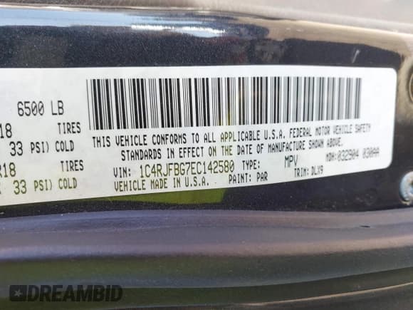 ✅ 2014 Jeep Grand Cherokee Limited • VIN: 1C4RJFBG7EC142580 • Lot: 43399879. Listed on IAAI with 114,105 mi. Free auction sales archive from the USA and detailed vehicle history report at DreamBid. Image 9.