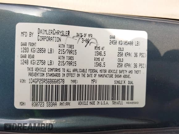 ✅ 2006 Dodge Caravan SE • VIN: 1D4GP25R56B660578 • Lot: 43523988. Wystawiony na IAAI z przebiegiem 150 732 mil. Bezpłatny archiwum sprzedaży aukcyjnych z USA i szczegółowy raport historii pojazdu na DreamBid. Zdjęcie 9.