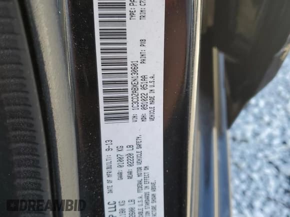 ✅ 2014 Dodge Avenger SE • VIN: 1C3CDZABXEN130601 • Лот: 87274554. Опубликован ранее на Copart с пробегом 174 342 миль. Бесплатный доступ к архиву аукционных продаж из США и подробный отчёт об истории автомобиля на DreamBid. Изображение 12.