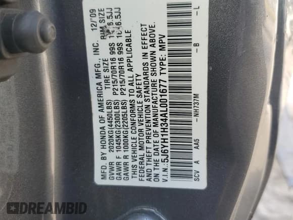 ✅ 2010 Honda Element LX • VIN: 5J6YH1H34AL001677 • Lot: 91381425. Wystawiony na Copart z przebiegiem 202 301 mil. Bezpłatny archiwum sprzedaży aukcyjnych z USA i szczegółowy raport historii pojazdu na DreamBid. Zdjęcie 13.