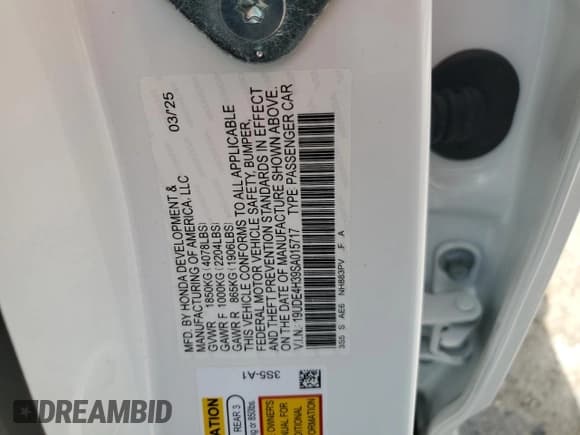 ✅ 2025 Acura Integra w/A-Spec Package • VIN: 19UDE4H39SA015717 • Lot: 69220305. Wystawiony na Copart z przebiegiem 692 mil. Bezpłatny archiwum sprzedaży aukcyjnych z USA i szczegółowy raport historii pojazdu na DreamBid. Zdjęcie 12.