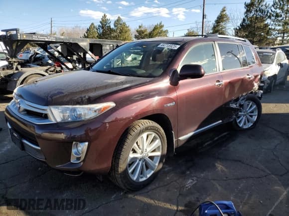 ✅ 2012 Toyota Highlander Limited • VIN: JTEDC3EH3C2005495 • Лот: 44715925. Опубликован ранее на Copart с пробегом 144 335 миль. Бесплатный доступ к архиву аукционных продаж из США и подробный отчёт об истории автомобиля на DreamBid. Изображение 1.