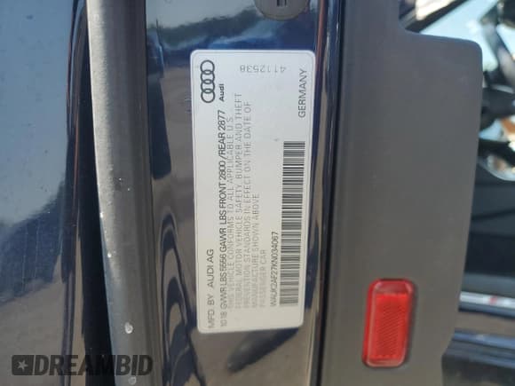 ✅ 2019 Audi A6 Premium • VIN: WAUK2AF27KN034067 • Лот: 68362035. Опубликован ранее на Copart с пробегом Не указан. Бесплатный доступ к архиву аукционных продаж из США и подробный отчёт об истории автомобиля на DreamBid. Изображение 12.