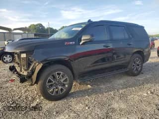 2022 Chevrolet Tahoe Z71 with VIN 1GNSKPKD5NR161157, listed as a Copart auction lot 64448385 with 67,936 mi miles and Salvage title. Bid and sale history available at DreamBid. Image 1.