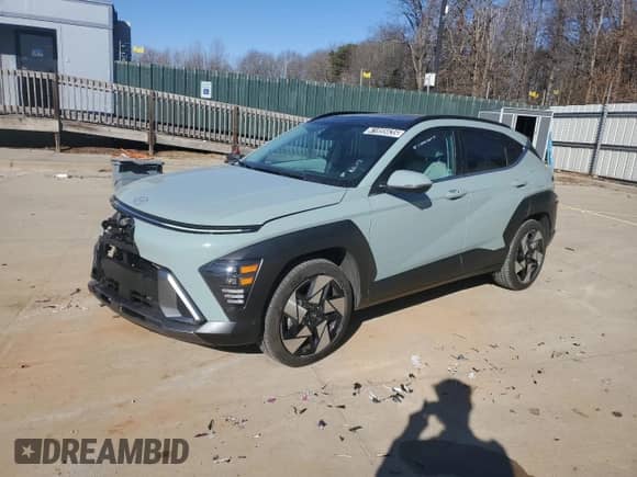 2024 Hyundai Kona Limited with VIN KM8HE3A35RU151688, listed as a Copart auction lot 41855635 with 14,340 mi miles and Clean title. Bid and sale history available at DreamBid. Image 1.