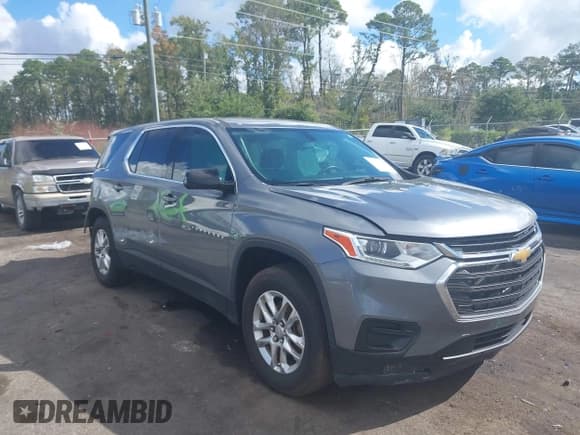 ✅ 2020 Chevrolet Traverse LS • VIN: 1GNERFKW1LJ274958 • Lot: 43314894. Listed on IAAI with 54,063 mi. Free auction sales archive from the USA and detailed vehicle history report at DreamBid. Image 1.